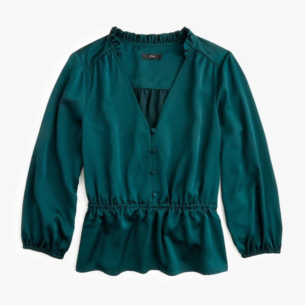 J. Crew Teal Blouse